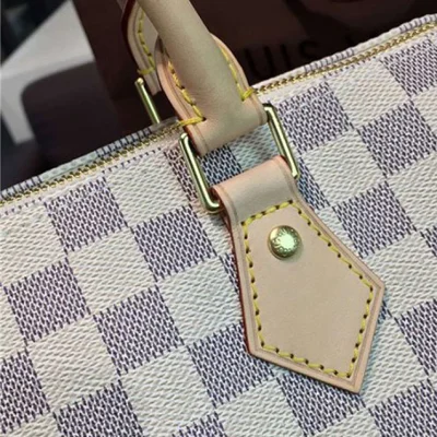 Сумка Louis Vuitton N41370 Speedy 30 Tote Bag Damier Azur Canvas "White" фото № 5