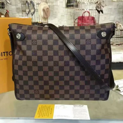 Сумка Louis Vuitton N41425 Duomo Shoulder Bag Damier Ebene Canvas "Brown" фото № 4