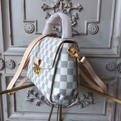 Сумка Louis Vuitton N41581 Croisette Crossbody Bag Damier Azur Canvas "White" фото № 3