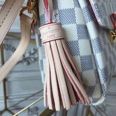 Сумка Louis Vuitton N41581 Croisette Crossbody Bag Damier Azur Canvas "White" фото № 6