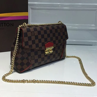 Сумка Louis Vuitton N41596 Caissa Clutch Shoulder Bag Damier Ebene Canvas "Brown" фото № 4