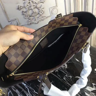 Сумка Louis Vuitton N44023 Jersey Shoulder Bag Damier Ebene Canvas "Brown" фото № 9