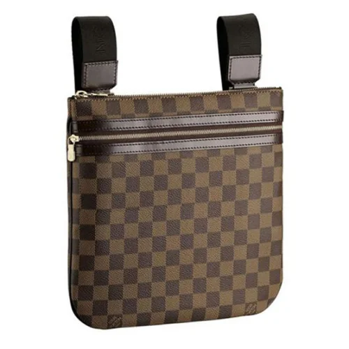 Сумка Louis Vuitton N51111 Pochette Bosphore Crossbody Bag Damier Ebene Canvas "Brown"