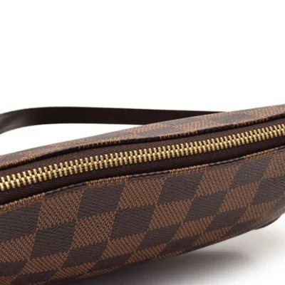 Сумка Louis Vuitton N51985 Pochette Accessoires Damier Ebene Canvas "Brown" фото № 8