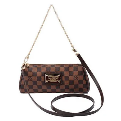 Сумка Louis Vuitton N55213 Eva Clutch Damier Ebene Canvas "Brown" фото № 2