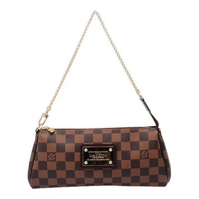 Сумка Louis Vuitton N55213 Eva Clutch Damier Ebene Canvas "Brown" фото № 3