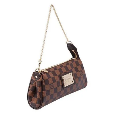 Сумка Louis Vuitton N55213 Eva Clutch Damier Ebene Canvas "Brown" фото № 4