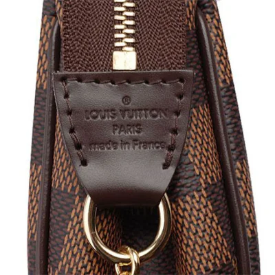 Сумка Louis Vuitton N55213 Eva Clutch Damier Ebene Canvas "Brown" фото № 7