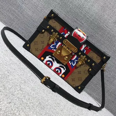 Сумка Louis Vuitton Petite Malle M43498 Monogram Canvas "Brown" фото № 2