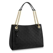 Сумка Louis Vuitton Surene MM Chain Tote Handbag Monogram Empreinte Canvas Fall Winter 2018 Collection M43758 Noir "Black"