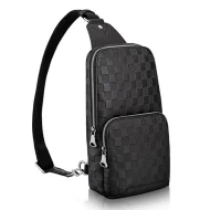 Сумка Louis Vuitton N41720 Avenue Sling Bag Damier Infini Leather "Black"