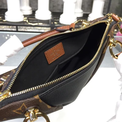 Сумка Louis Vuitton V Tote BB M43976 Monogram Canvas Black "Brown" фото № 8