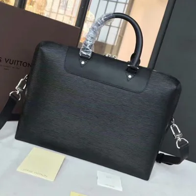 Портфель Louis Vuitton Porte-Documents Jour Briefcase M50163 Epi Leather "Black" фото № 4