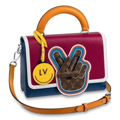 Сумка Louis Vuitton Twist MM M52513 Epi Leather "Navy Blue"