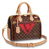 Сумка Louis Vuitton Speedy Bandouliere 25 M52249 Damier Ebene Canvas "Brown"