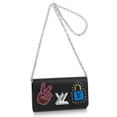 Сумка Louis Vuitton Twist Chain Wallet M63320 Epi Leather "Black"