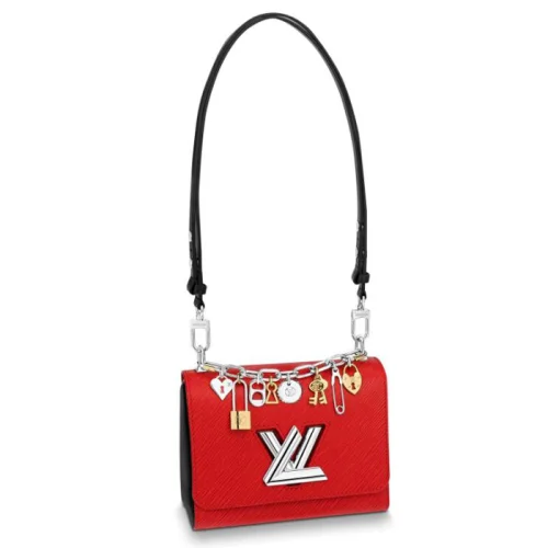 Сумка Louis Vuitton Twist MM M52895 Epi Leather Coquelicot "Red"