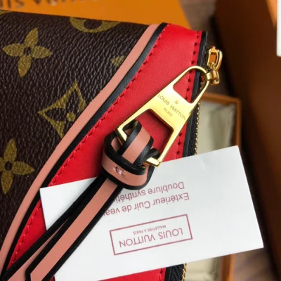 Клатч Louis Vuitton Pochette Tuileries M63903 Monogram Canvas Kabuki Red "Brown" фото № 7
