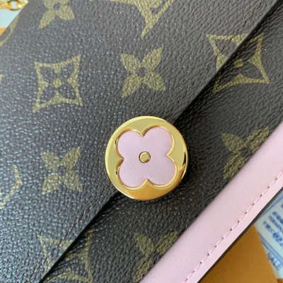 Сумка Louis Vuitton Flore Chain Wallet M67405 Monogram Canvas Rose Ballerine Pink "Brown" фото № 7