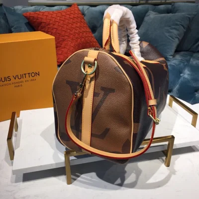 Сумка Louis Vuitton Speedy Bandouliere 30 Exclusive Prelaunch M44602 Monogram Coated Canvas "Brown" фото № 5