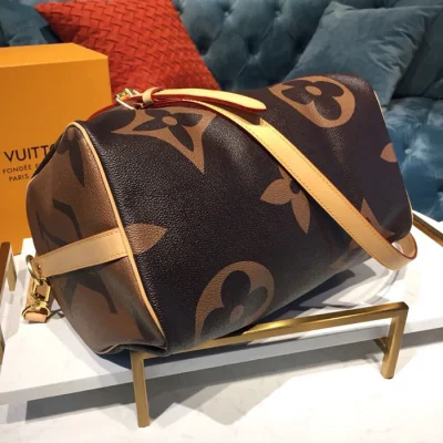 Сумка Louis Vuitton Speedy Bandouliere 30 Exclusive Prelaunch M44602 Monogram Coated Canvas "Brown" фото № 7