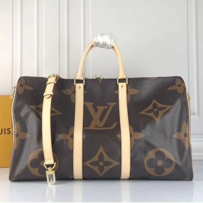 Сумка Louis Vuitton Keepall Bandouliere 50 M44739 Monogram Coated Canvas "Brown" фото № 4