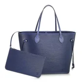 Сумка Louis Vuitton M40885 Neverfull MM Shoulder Bag Epi Leather "Navy Blue"
