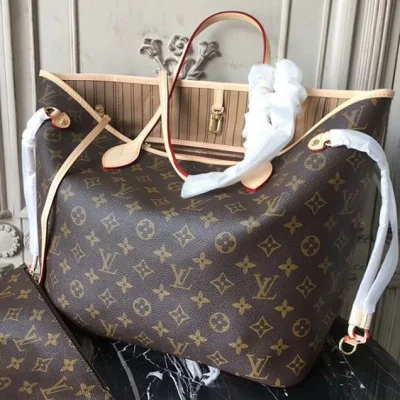Сумка Louis Vuitton M40995 Neverfull MM Shoulder Bag Monogram Canvas "Brown" фото № 5