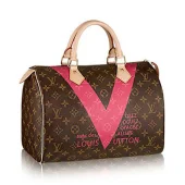 Сумка Louis Vuitton M41533 Speedy 30 Monogram V Tote Bag Monogram Canvas "Brown"