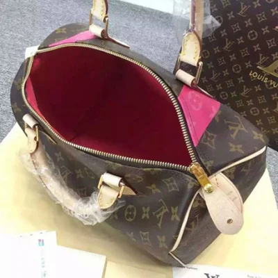Сумка Louis Vuitton M41533 Speedy 30 Monogram V Tote Bag Monogram Canvas "Brown" фото № 8
