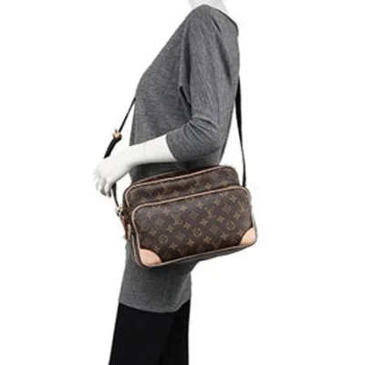 Сумка Louis Vuitton M45244 Nil Crossbody Bag Monogram Canvas "Brown" фото № 7