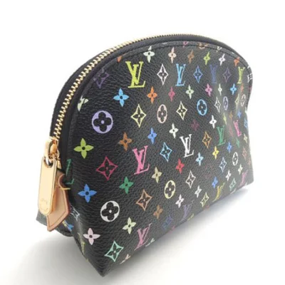 Косметичка Louis Vuitton M47355 Cosmetic Pouch Monogram Multicolore Canvas "Black" фото № 3