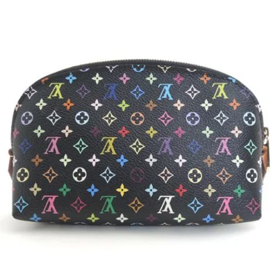 Косметичка Louis Vuitton M47355 Cosmetic Pouch Monogram Multicolore Canvas "Black" фото № 4