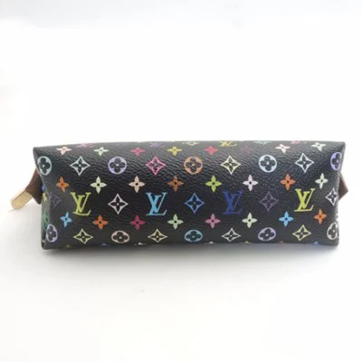 Косметичка Louis Vuitton M47355 Cosmetic Pouch Monogram Multicolore Canvas "Black" фото № 5