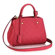 Сумка Louis Vuitton M50038 Montaigne BB Tote Bag Monogram Empreinte Leather "Red"