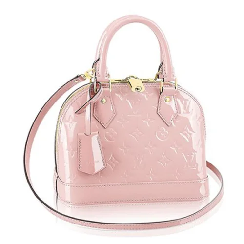 Сумка Louis Vuitton M50415 Alma BB Tote Bag Monogram Vernis "Pink"