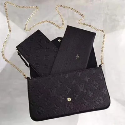 Сумка Louis Vuitton M64064 Pochette Felicie Crossbody Bag Monogram Empreinte Leather "Black" фото № 7 Сумка Louis Vuitton M64064 Pochette Felicie Crossbody Bag Monogram Empreinte Leather "Black" фото № 7