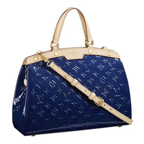 Сумка Louis Vuitton M90054 Brea MM Tote Bag Monogram Vernis "Navy Blue"