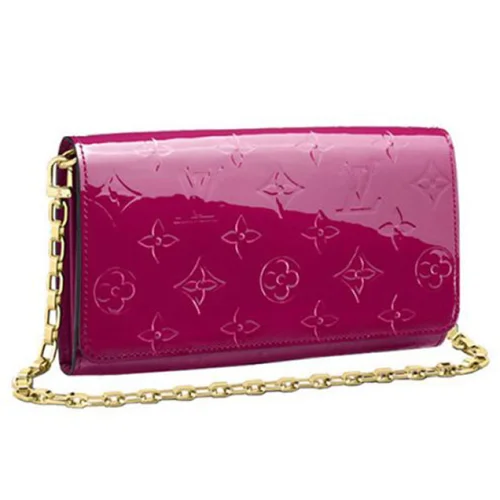 Сумка Louis Vuitton M90087 Chain Wallet Monogram Vernis "Pink"