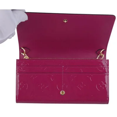 Сумка Louis Vuitton M90087 Chain Wallet Monogram Vernis "Pink" фото № 5