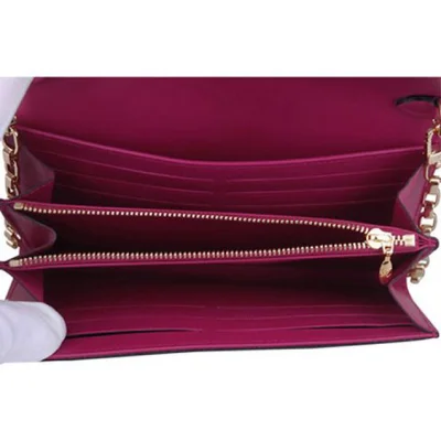 Сумка Louis Vuitton M90087 Chain Wallet Monogram Vernis "Pink" фото № 6