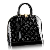 Сумка Louis Vuitton M90185 Alma PM Tote Bag Monogram Vernis "Black"