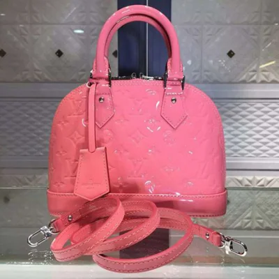 Сумка Louis Vuitton M90967 Alma BB Tote Bag Monogram Vernis "Pink" фото № 4 Сумка Louis Vuitton M90967 Alma BB Tote Bag Monogram Vernis "Pink" фото № 4
