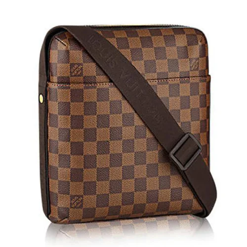 Сумка Louis Vuitton N41135 Trotteur Beaubourg Messenger Bag Damier Ebene Canvas "Brown"