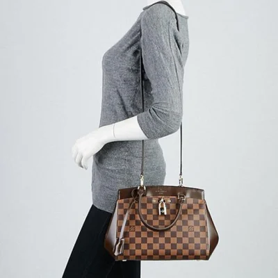 Сумка Louis Vuitton N41152 Rivoli BB Tote Bag Damier Ebene Canvas "Brown" фото № 10