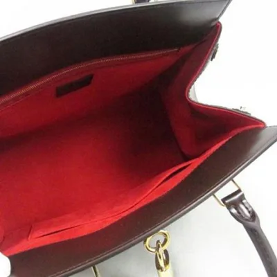 Сумка Louis Vuitton N41152 Rivoli BB Tote Bag Damier Ebene Canvas "Brown" фото № 9