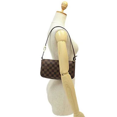 Сумка Louis Vuitton N41206 Pochette Accessoires Damier Ebene Canvas "Brown" фото № 10