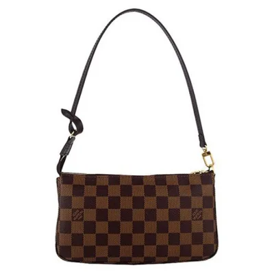 Сумка Louis Vuitton N41206 Pochette Accessoires Damier Ebene Canvas "Brown" фото № 2