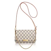 Сумка Louis Vuitton N41277 Favorite PM Damier Azur Canvas "White"