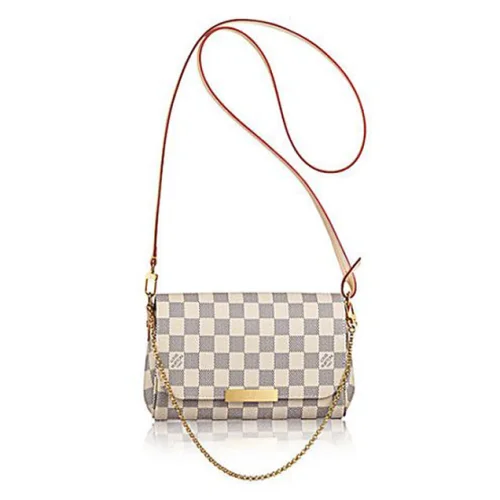 Сумка Louis Vuitton N41277 Favorite PM Damier Azur Canvas "White"